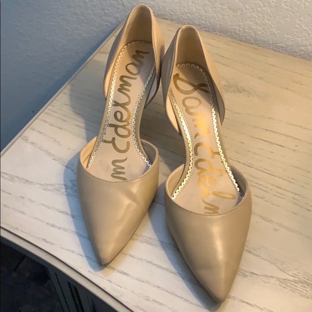 Sam Edelman size 7 1/2 camel 3 in heel $45